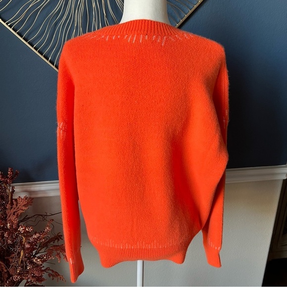 NWT Lumiere Bright Orange Sweater - Picture 3 of 9